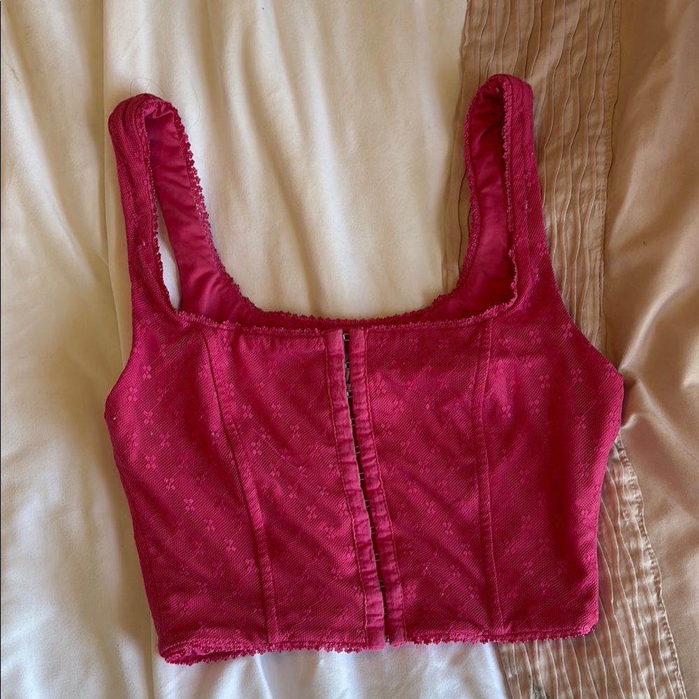 Princess Polly Pink Corset Tank Top